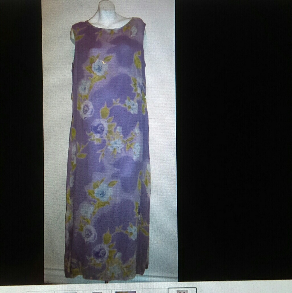 Victoria Holley dress 20W purple sequins Maxi New